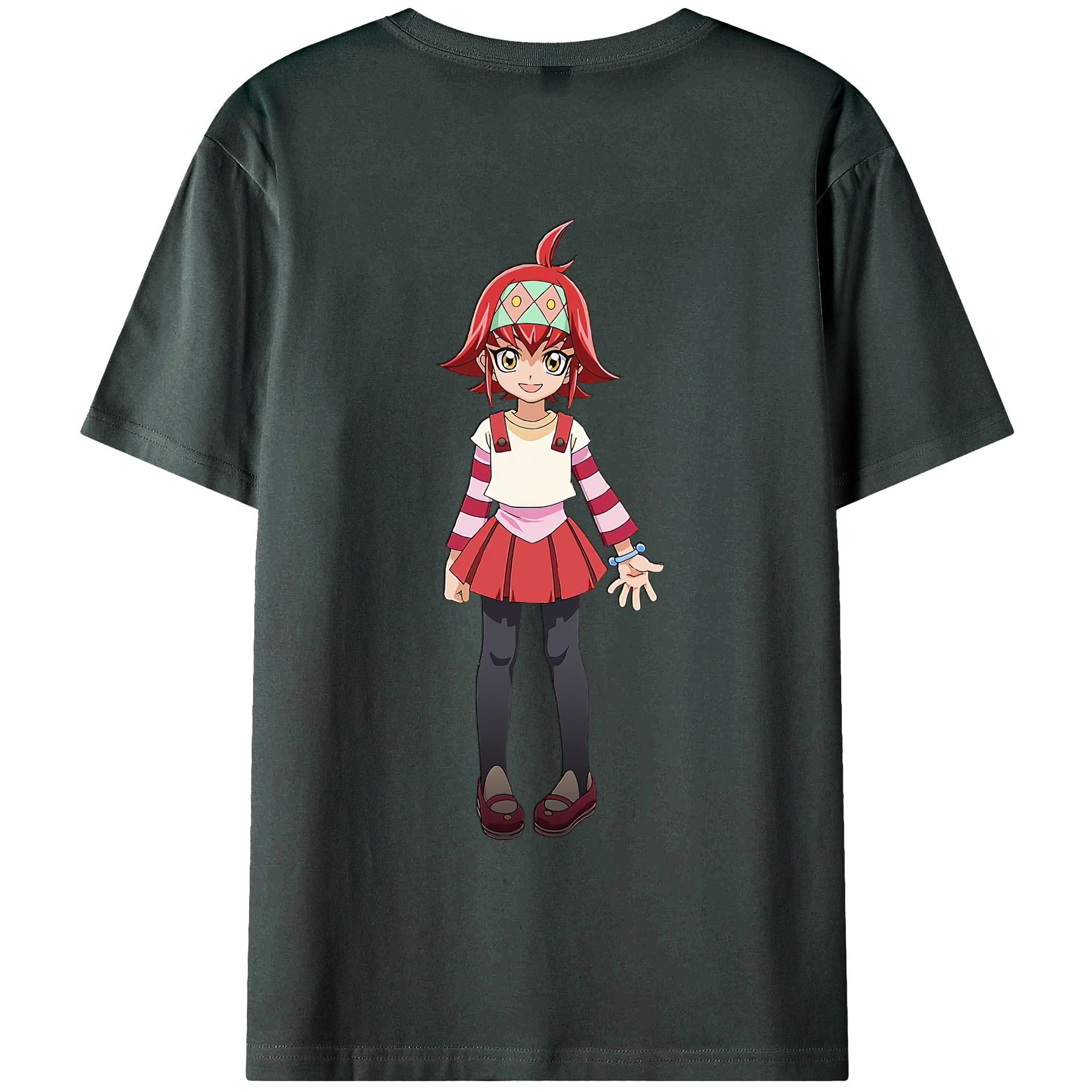 （画像用） 遊☆戯☆王 Yu-Gi-Oh! 綿100％ メンズ半袖Tシャツ（バックプリント） 通気性